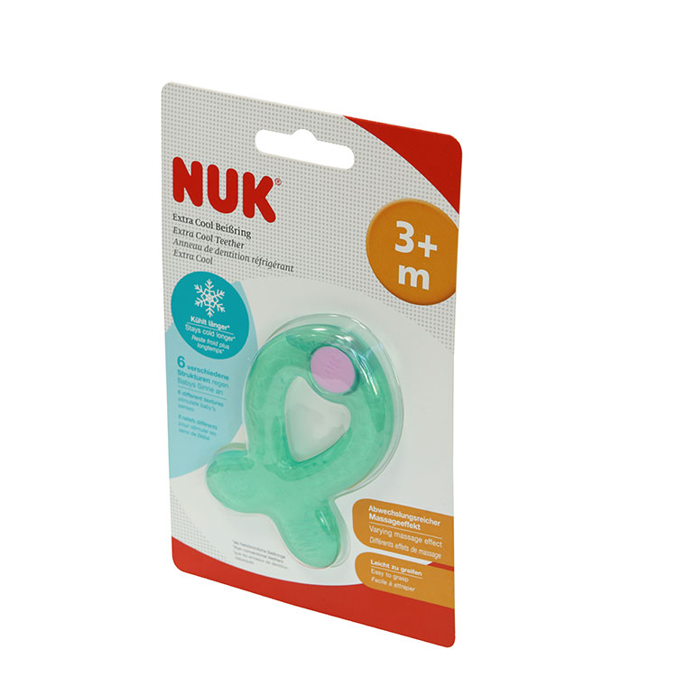 Silikon teether mengunyah mainan bayi berjabat